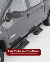 Garvee Running Boards for 2005-2022 Toyota Tacoma Double Cab 450LB Load Capacity Non-Slip Powder Coated Carbon Steel Off-Road Rock Sliders
