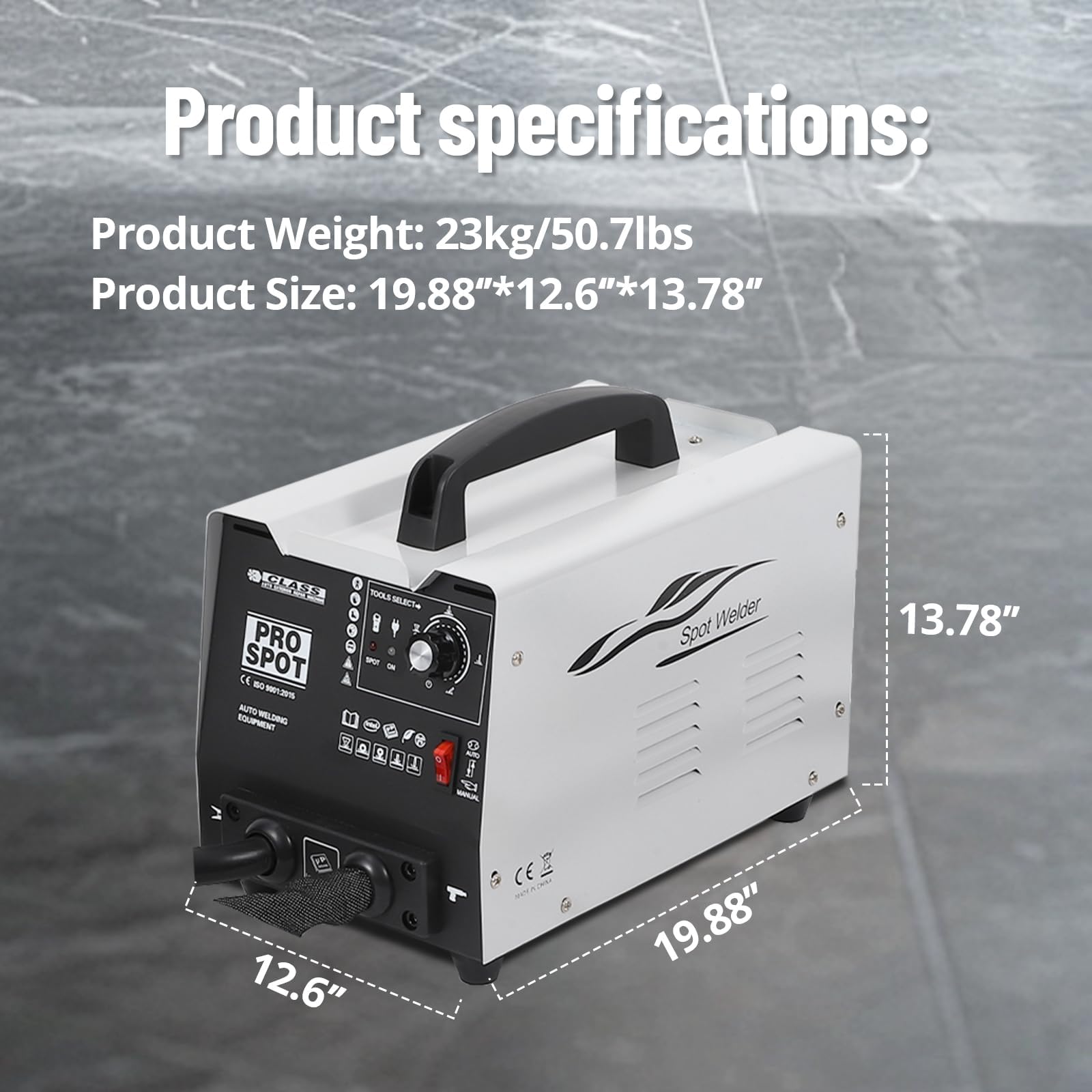 Garvee Stud Welder Dent Repair Kit - 110V Spot Welding Machine with Slide Hammer Dent Puller, Professional Dent Removal Kit for Auto Body Dent Repair, Electric Dent Puller Machine 6 Welding Modes