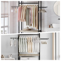 Garvee Over The Washer and Dryer Storage Shelf- Laundry Room Organization Space Saving Laundry Drying Clothes Racks Heavy Duty Adjustable Height Bathroom Shelf for Home Decor (Metal, 30" A)