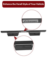 Garvee Running Boards for 2005-2022 Toyota Tacoma Double Cab 450LB Load Capacity Non-Slip Powder Coated Carbon Steel Off-Road Rock Sliders