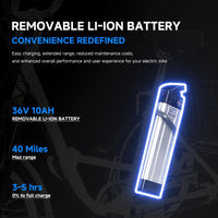 Garvee 24 Inch Adult Electric Tricycle Folding 7-Speed Electric Tricycle with Basket, 36V Detachable Battery, 250W Brushless Motor Suitable for Men and Women, Beige