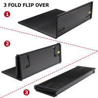 Garvee Hard Tri-Fold Tonneau Cover for 2022-2024 Ford Maverick 4.6ft bed- Black