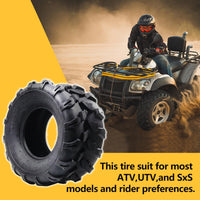 Garvee 18x9.5-8 ATV Tires, 4PR All Terrain Tubeless, Pack of 2, for ATV UTV Trail Sand Mud Off-Road