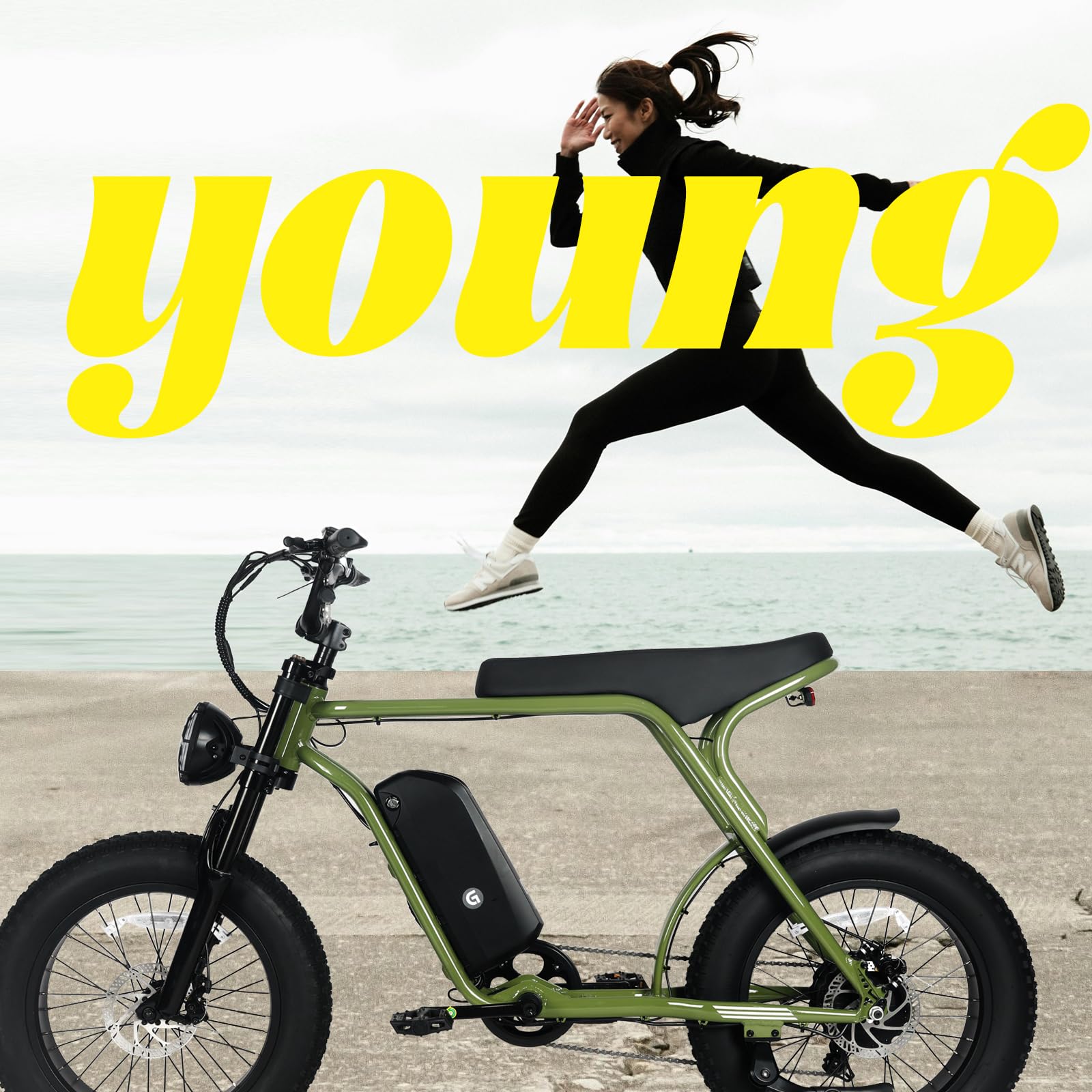 Garvee Electric Mountain Bike for Adults 20" x 4.0 Fat Tire, E-Bike 750W Motor 48V 15.6Ah Removable Battery, Max Speed 40MPH, Shi mano 7-Speed Adult Electric Bicycle for Off-Road Adventures, Black