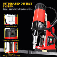 Garvee Magnetic Drill Press - 1300W 810RPM Portable Mag Drill, Magnetic Core Drilling Machine for Metal Working, Industrial Home Improvement