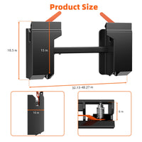 Garvee Universal Adjustable Skid Steer Adapter Quick Attach Tach Attachment Conversion Plate Adapter Compatible for Bobcat Kubota