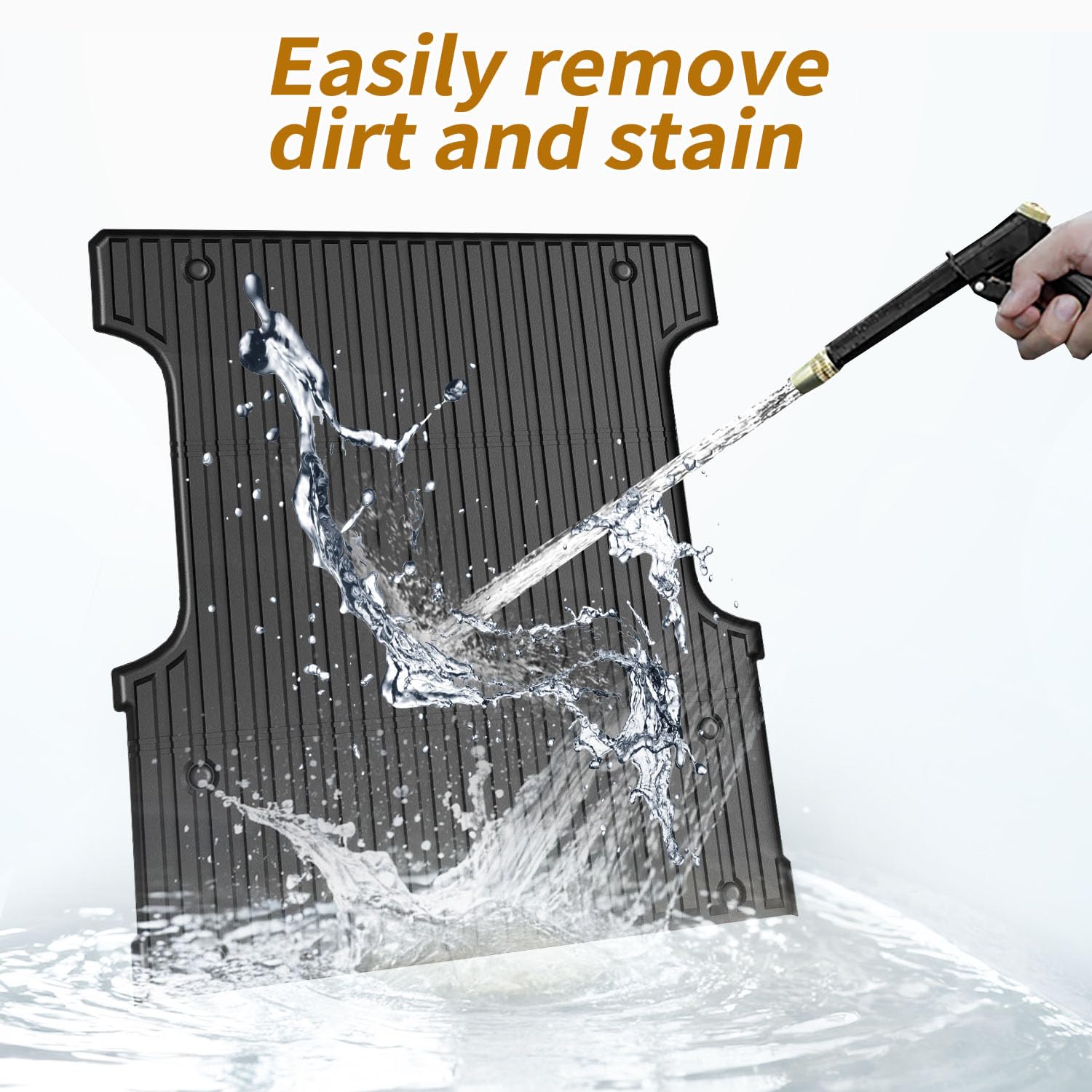 Garvee 4FT Truck Bed Mat for Hyundai Santa Cruz 2022-2025, Heavy Duty All-Weather TPE, Custom Fit, Easy Clean, Durable Pickup Trunk Liner