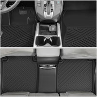 Garvee Floor Mats Compatible with CR-V 2023-2025 Accessories, All-Weather Protection Waterproof Custom Fit Floor Liners, Odorless TPE 1st/2nd Row Floor Mats, Black