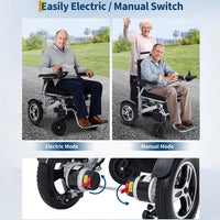 GARVEE 330 lb Capacity Electric Wheelchair for Adults – 30 Mile Battery Range, Foldable Lightweight Design, All-Terrain Mobility Chair