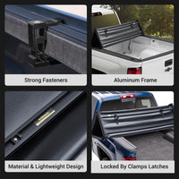 Garvee Soft Tri-Fold Truck Bed Tonneau Cover Compatible with 2022-2025 Toyota Tundra SR5 DBC Cab Single Cab 6.5ft Bed | New Upgrade