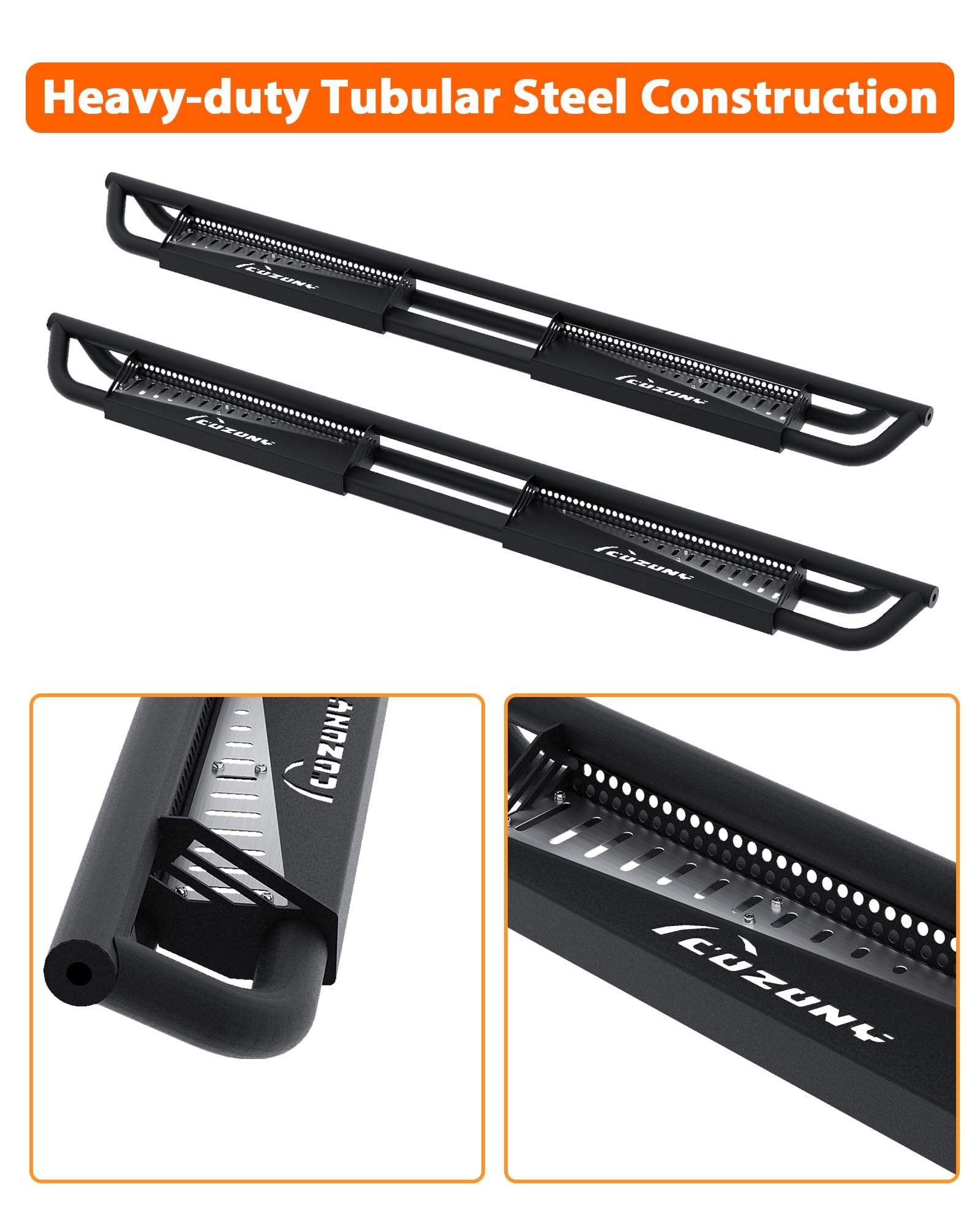 Garvee Heavy-Duty Running Boards, Durable Non-Slip Side Steps for 2015-2025 Chevrolet Colorado Crew Cab, Easy Installation