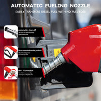 Garvee Portable Fuel Tank, 48 Gallon Diesel & Gasoline Transfer Tank With 12V Electric Pump, 10 GPM Flow Rate, 13ft Hose, Auto Fueling Nozzle , Fuel Transfer Tank for Easy Transportation, Black