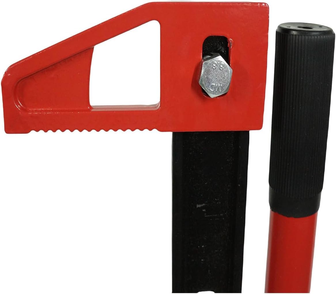 Garvee Farm Jack 48 Inch Heavy-Duty 6600 lbs Load Capacity, Steel & Cast Iron, Serrated Stable Base for Off-Road Vehicles, Tractor, SUV, and Farm Use