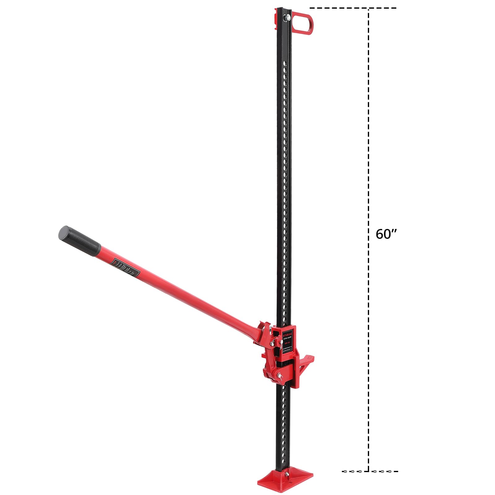 Garvee 60" High Lift Farm Jack 7000lb Capacity Ratcheting Mechanism High-Strength Steel Rust-Resistant Multi-Tool Off-Road Utility