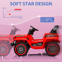 Garvee Ride - P Series: 12V Kids Ride-On Truck For Age 3+, Remote Control, LED, Music, 3 Speeds - Red