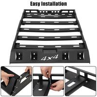 Garvee Heavy Duty Roof Rack Basket 63x43.3x5 Inch Anti-Rust Coating 220lbs Capacity SUV Truck Cars