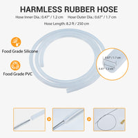 Garvee 6.6 Gal/25L Portable Cow Milking Machine, Electric Milking Machine with 304 Stainless Steel Bucket, Automatic Pulsation Vacuum Milker with Food-Grade Silicone Cups and Tubes, for Cows and Goats