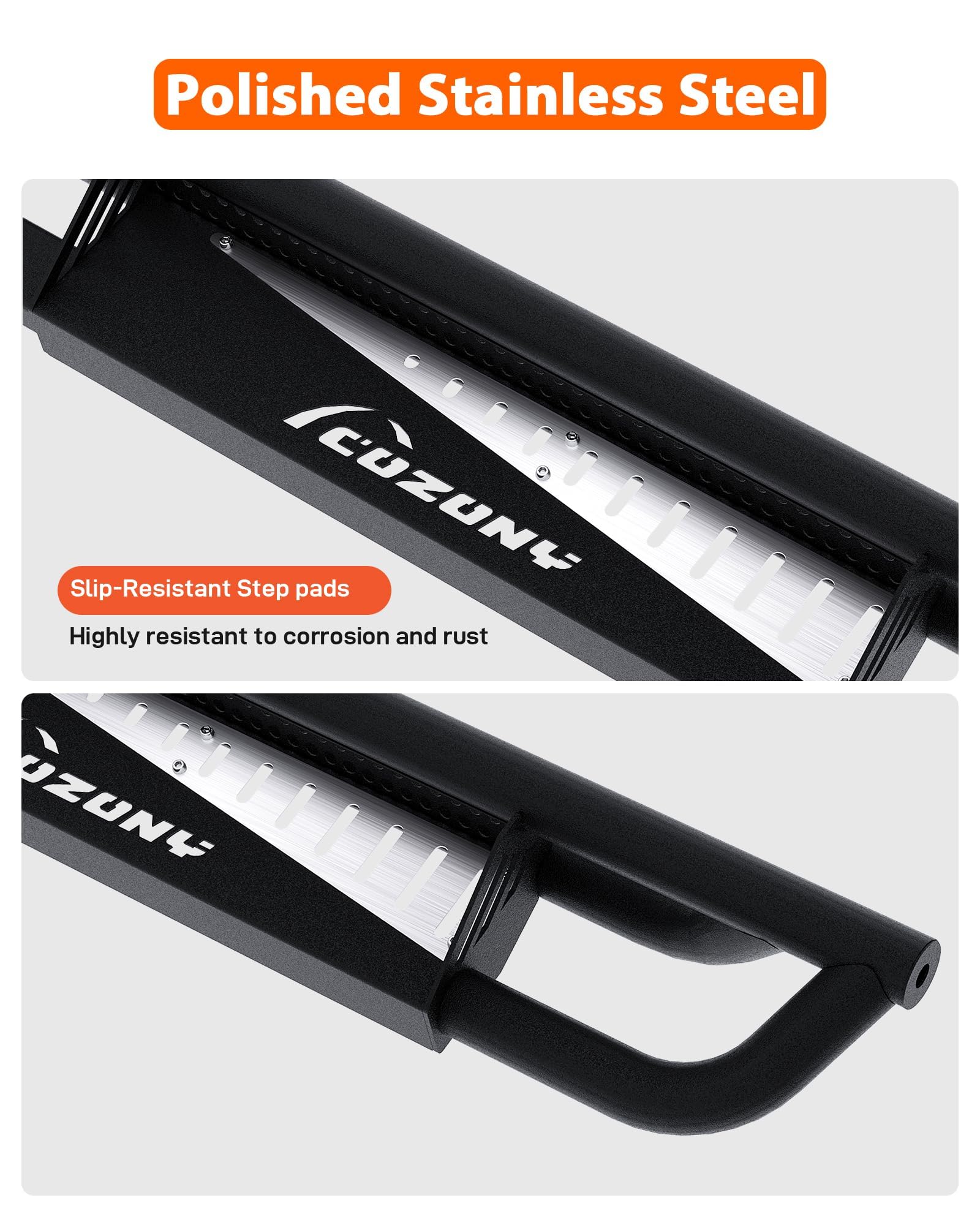 Garvee Heavy-Duty Running Boards, Durable Non-Slip Side Steps for 2015-2025 Chevrolet Colorado Crew Cab, Easy Installation