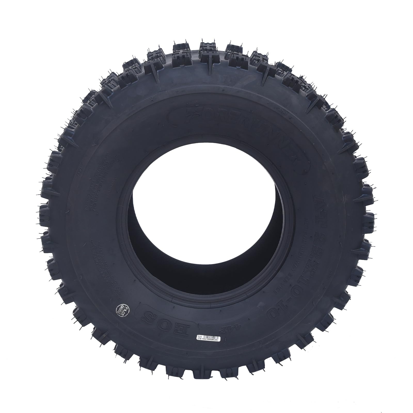 Garvee AT22x10-10-6PR TL EOS Tire - All Terrain 22x10x10 Tires, Rim 10x8, OD 22in, SW 10in, Max Load 355lbs each Tire, LCI/SI 44F