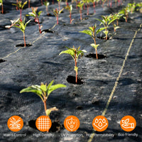 3.2oz 6.5*300ft Premium Landscape Fabric, Weed Block Pro - GARVEE