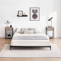 Garvee 6 Inch Low Queen Bed Frame Heavy Duty Metal Mattress Foundation Platform Sturdy Steel Slat No Box Spring Needed, Easy Assembly, Noise Free