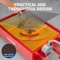 Garvee 15 Gallon Oil Drain Pan, 57L Low Profile Tank with 8FT Hose, Pump, Swivel Casters, Foldable Handle, for Car, SUV, Truck Oil Change, Red