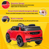 Garvee Ride - P Series: 12V Land Rover mini Kids Ride-On Car: Remote Control, LED Lights, Bluetooth, Music, Radio, Battery Powered, for Ages 3-8 - Red