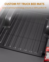 Garvee 4FT Truck Bed Mat for Hyundai Santa Cruz 2022-2025, Heavy Duty All-Weather TPE, Custom Fit, Easy Clean, Durable Pickup Trunk Liner