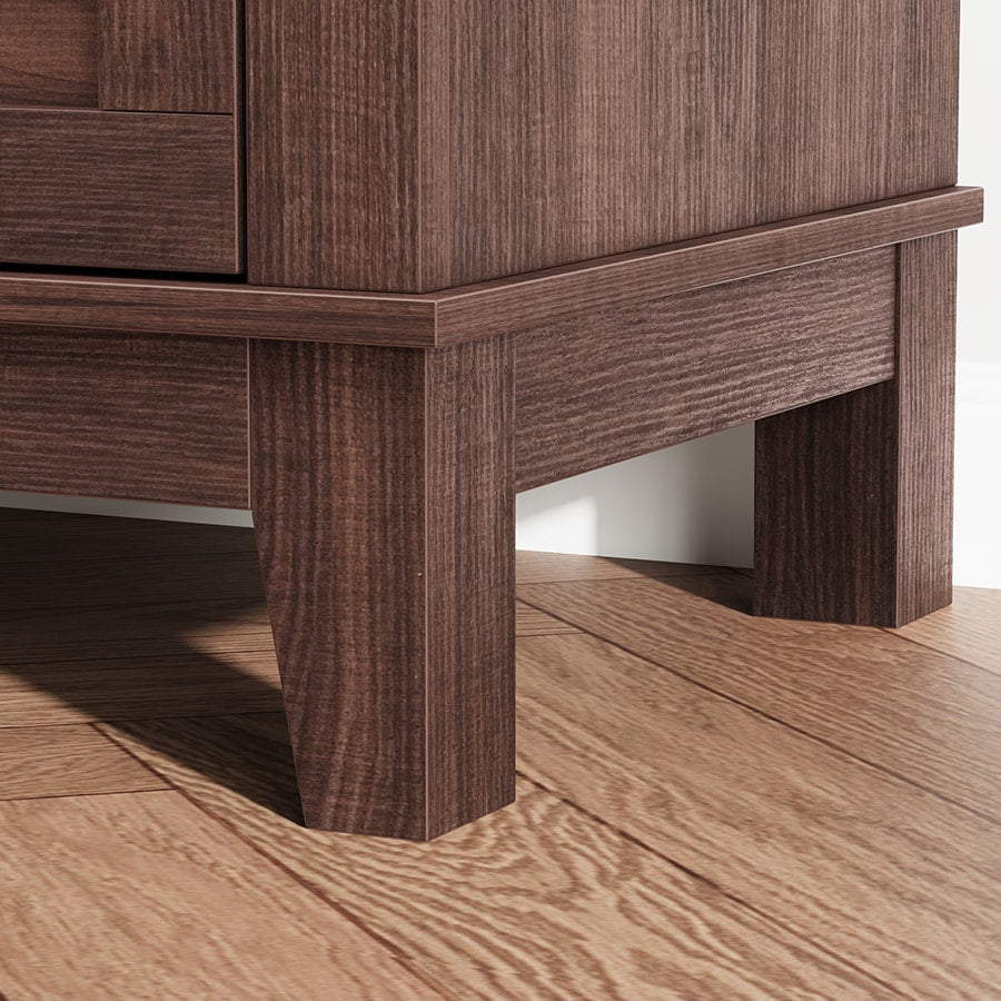 Garvee 5 Dresser for Bedroom, 41" Tall Dresser, Vertical Drawer Dresser with Storage Freestanding, Wooden Closet Dresser Storage Dresser Chest for Living Room, Bedroom, Entryway, Walnut