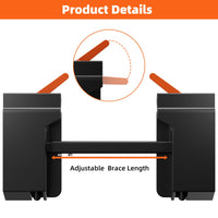 Garvee Universal Adjustable Skid Steer Adapter Quick Attach Tach Attachment Conversion Plate Adapter Compatible for Bobcat Kubota