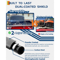 Garvee 51"x 36"x 5" Roof Rack Basket Rooftop Cargo Carrier with Extension Black Car Top Luggage Holder Universal for SUV Cars