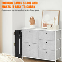 Garvee Folding Stroller - 176 lbs. Weight Capacity, Plastic Floor, 6 Wheels, Adjustable Handle, Foldable Stroller