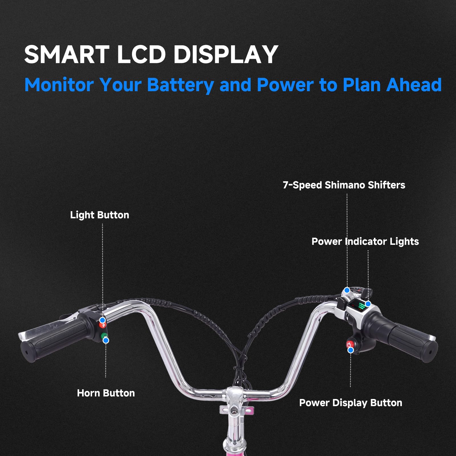 Garvee 24 Inch Adult Electric Tricycle Folding 7-Speed Electric Tricycle with Basket, 36V Detachable Battery, 250W Brushless Motor Suitable for Men and Women, Dark Gray