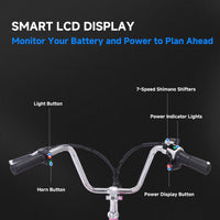Garvee 24 Inch Adult Electric Tricycle Folding 7-Speed Electric Tricycle with Basket, 36V Detachable Battery, 250W Brushless Motor Suitable for Men and Women, Beige