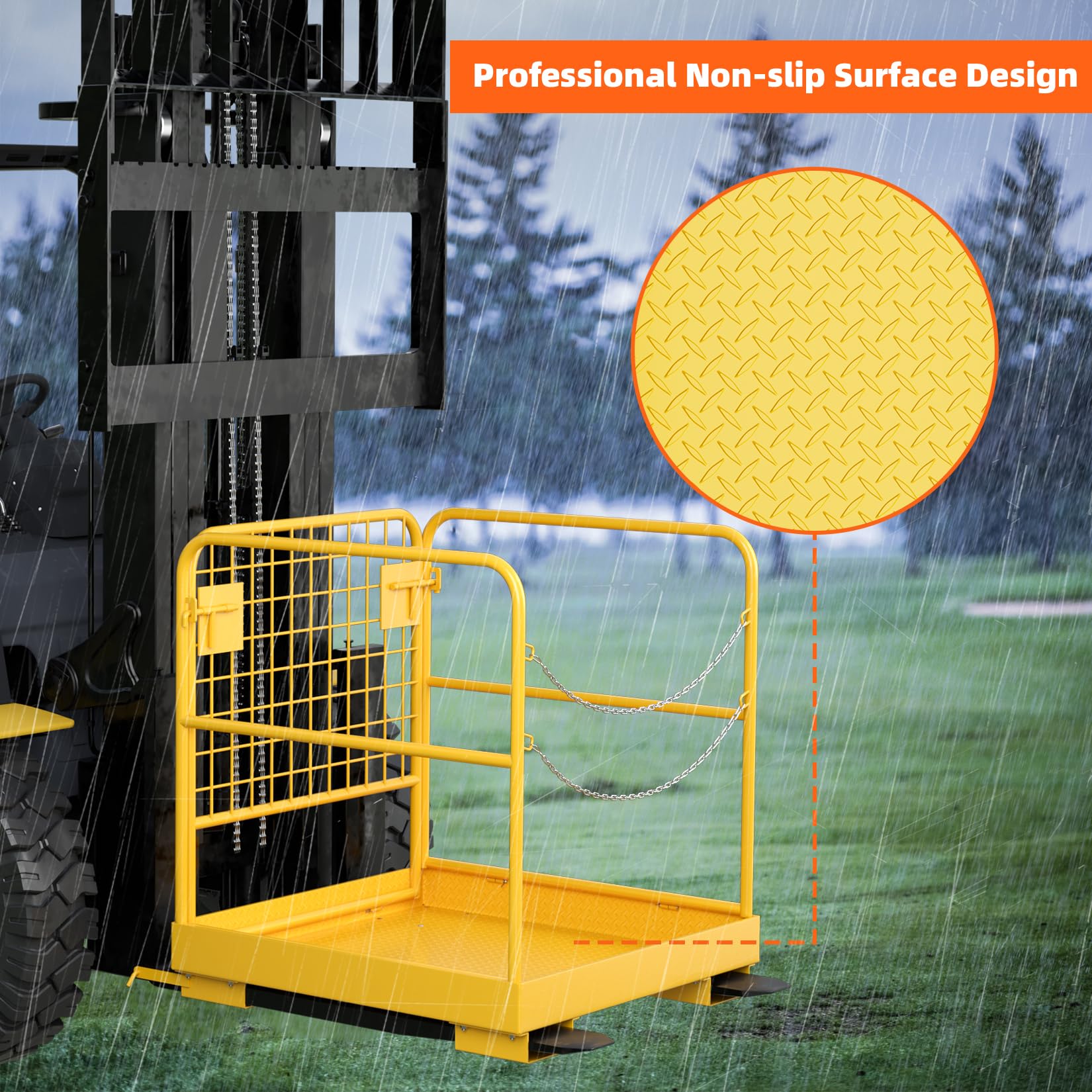 Forklift Cage Work Platform Heavy Duty Forklift Safety Cage - 36x36 ...