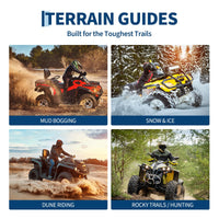 Garvee 20x11-9 Sport Racing ATV Tires - Tubeless Knobby Tread Off-Road Tires, Black