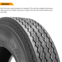 Garvee 5.30-12 Trailer Tires, 2 Pack, Load Range C 6PLY, Max Load 475 LBS @ 80 PSI, Tread Depth 6mm, Spoke Wheel,Suitable for All Kinds of Small and Light Trailers