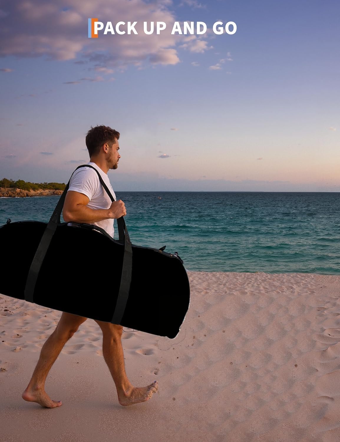 Garvee Inflatable Floating Dock Platform with Non-Slip Surface and Detachable Ladder, Marine-Grade PVC, Portable Carrying Bag, Multiple Sizes, Lake and Water Fun