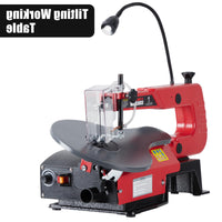 Garvee 16-Inch Variable Speed Scroll Saw, Extra-Large Adjustable Tilting Work Table and Led Work Light