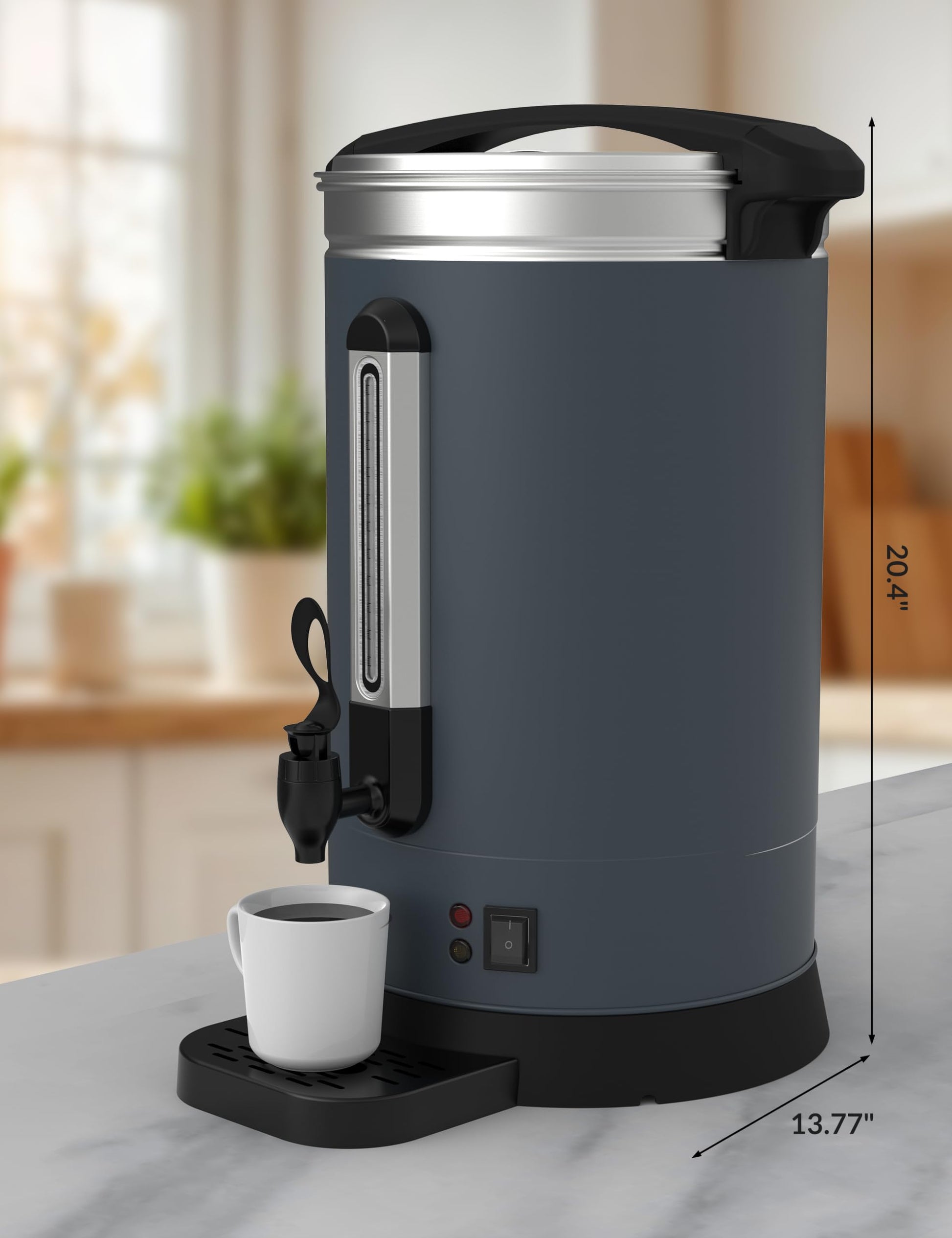 Garvee 12L/3.2 Gallon Double - Wall 80 - Cup Coffee Urn for Commercial Use - Ideal for Weddings, Gatherings