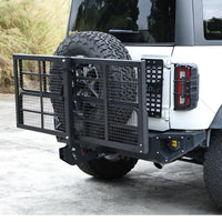 Garvee Hitch-Mounted Cargo Basket, 750 Lbs Capacity Vehicle Cargo Carrier Fit 2" Receiver with High Side Rails Fits 2" Receiver Stabilizer for Suv, Rv, Truck, Trailer, Pickup