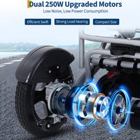 GARVEE 330 lb Capacity Electric Wheelchair for Adults – 30 Mile Battery Range, Foldable Lightweight Design, All-Terrain Mobility Chair