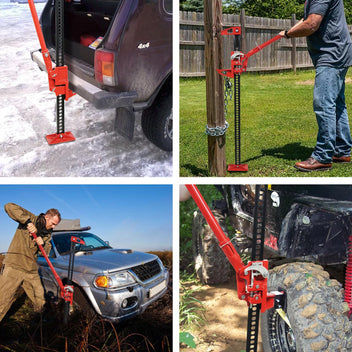 Garvee 3 Ton Farm Jack, 48" Utility Farm Jack, 6600 Lbs Capacity Ratcheting Off Road Utility Jack, Heavy-Duty Farm Jack Foratv, Utv, SUV, Tractor, Truck, Universal Jack