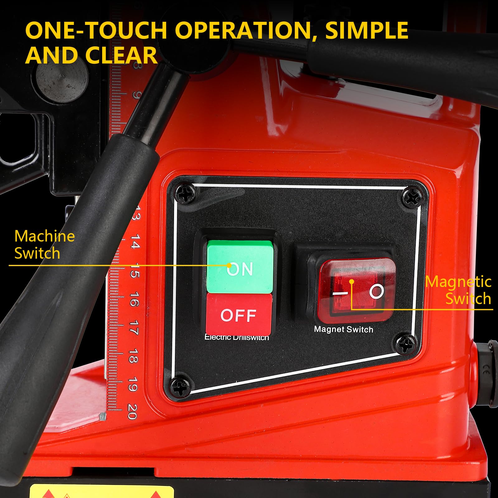 Garvee Magnetic Drill Press - 1300W 810RPM Portable Mag Drill, Magnetic Core Drilling Machine for Metal Working, Industrial Home Improvement