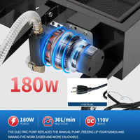 Garvee 20 Gallon Oil Drain Pan with 110V Electric Pump, 8FT Hose, Folding Handle, Carbon Steel, Wheels, for Cars, SUVs, Trucks, Buses, RVs