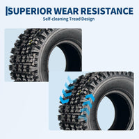 Garvee 20x11-9 Sport Racing ATV Tires - Tubeless Knobby Tread Off-Road Tires, Black