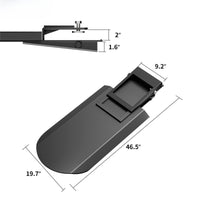Garvee 46x19 Inch Clamp On Quick Spade Combo Bucket/Skid Steer Loader Fork, Attachment for Skid Steer, Tractor Bucket or Pallet Fork, Integrated Chain Hook, Dig Footings, Trenches & Stump Removal