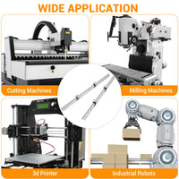 Garvee Linear Rail Slide SBR16-1000mm (2 PCS) and 4 PCS 4SBR16UU Bearing Blocks, Linear Bearing CNC Kit for Automated Machines DIY Project and Equipment