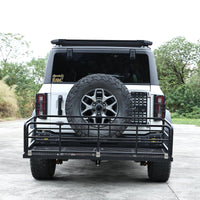 Garvee Hitch-Mounted Cargo Basket, 750 Lbs Capacity Vehicle Cargo Carrier Fit 2" Receiver with High Side Rails Fits 2" Receiver Stabilizer for Suv, Rv, Truck, Trailer, Pickup