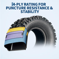 Garvee 20x11-9 Sport Racing ATV Tires - Tubeless Knobby Tread Off-Road Tires, Black